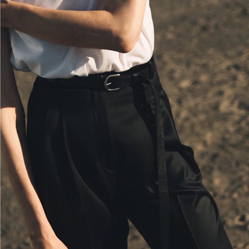 Emi Mess Black Women's Wool Pants - Picture 4 of 4